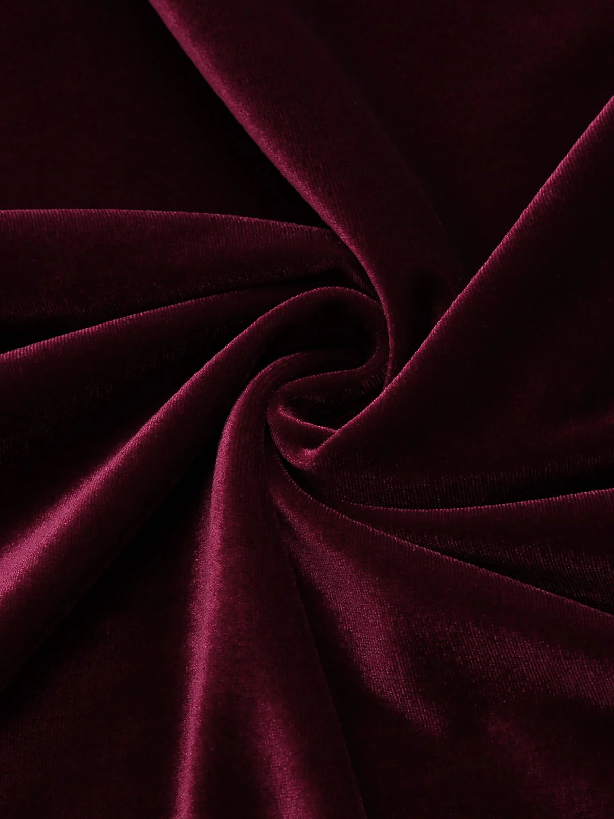 2PCS Wine Red 1960s Velvet Bodycon Dress - Image 10