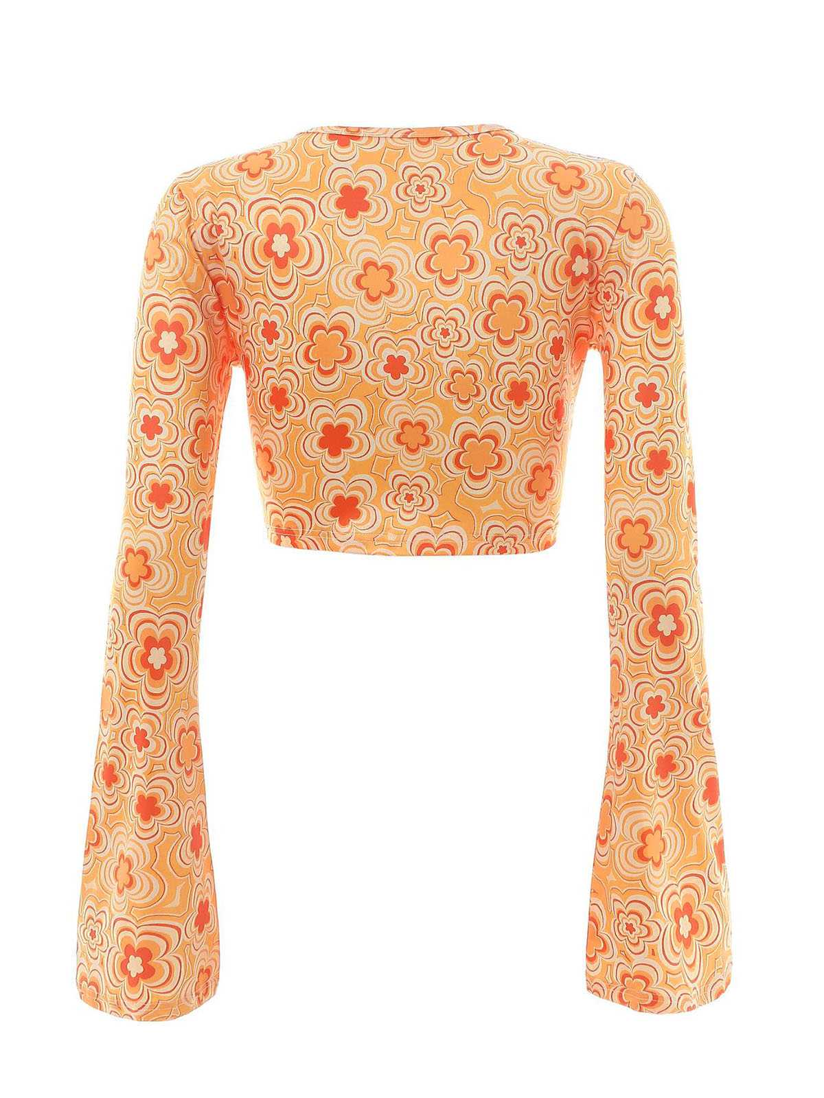 3PCS 1970s Flare Sleeve Disco Hippie Costume Set - Image 16