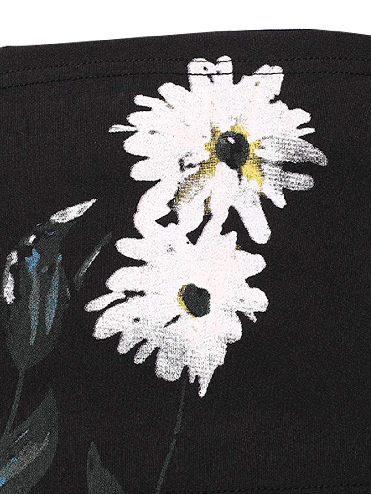 3PCS Black 1960s Floral Long Coat & Top & Pants Suit Set - Image 20