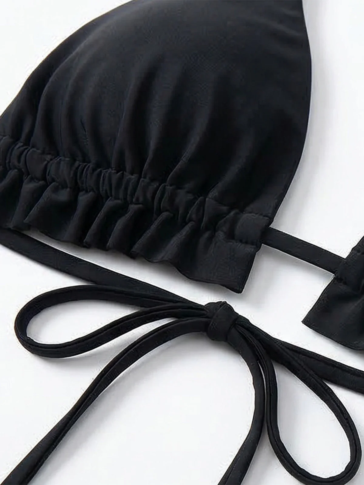 3PCS Black 1980s Butterfly Mesh Bikini Set & Cover-Up - Image 6