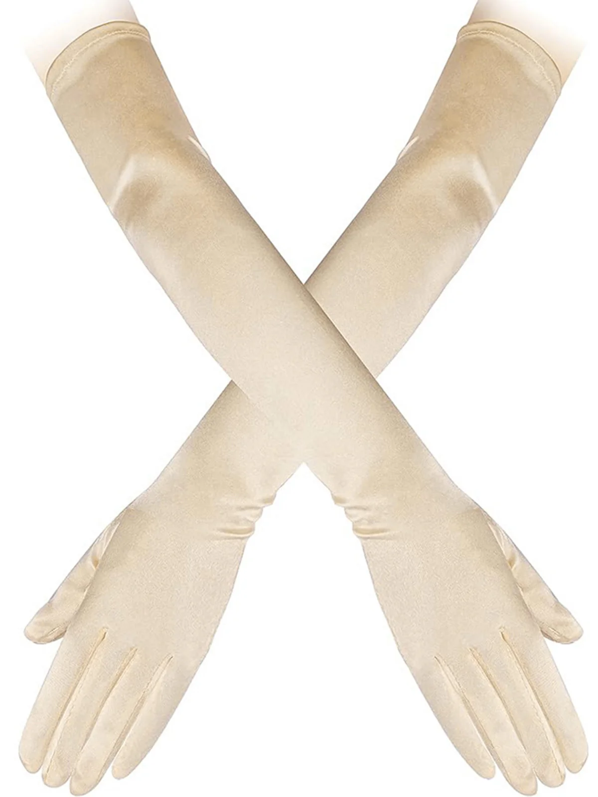 4PCS 1920s Feather Headband Gloves Accessories Set - Image 4