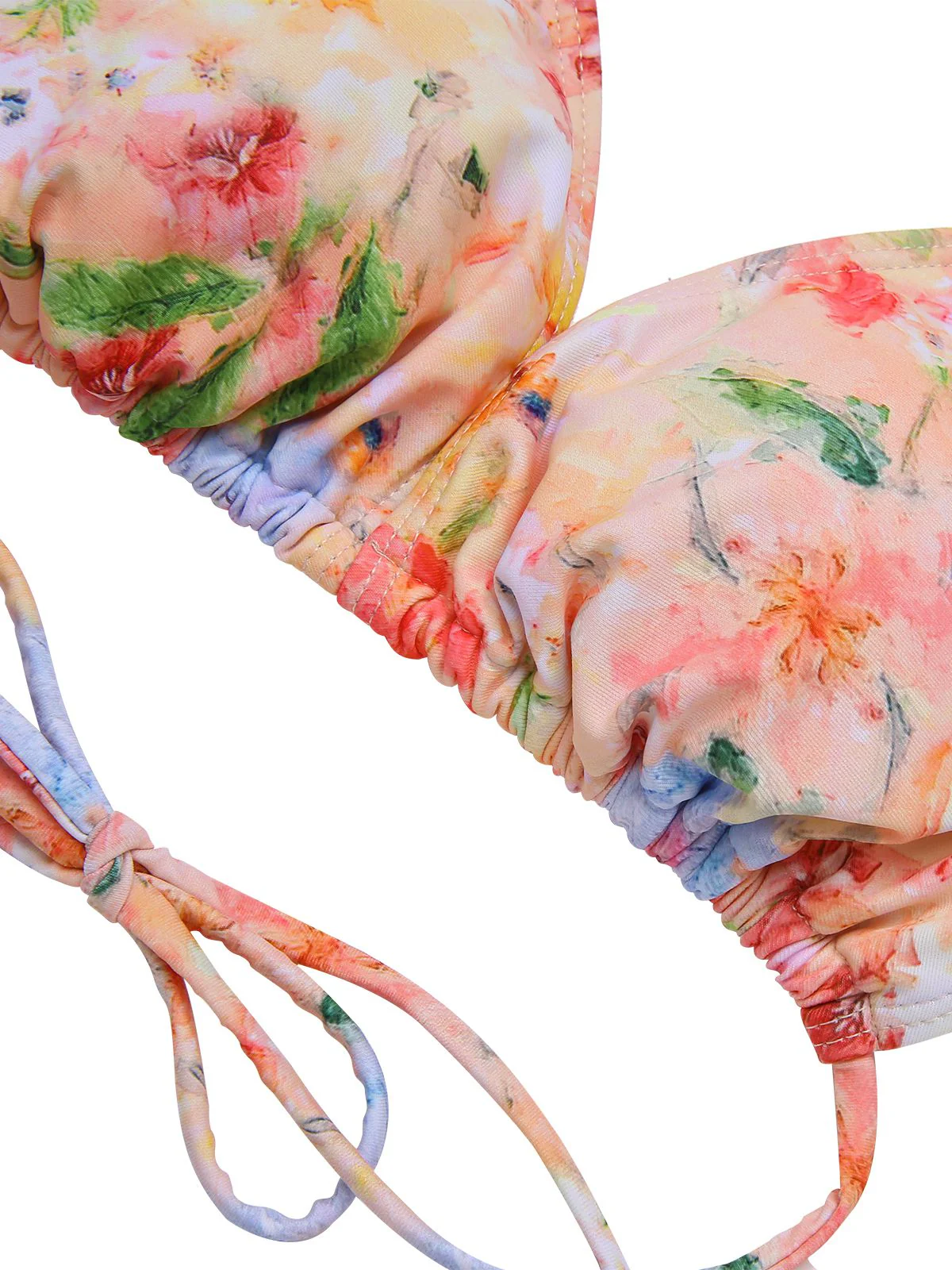 4PCS 1950s Floral Swimsuit Dress Set - Image 5