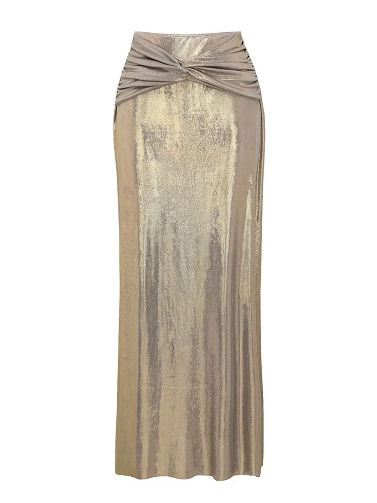 5PCS Gold 1980s Bejeweled Metallic Egyptian-Inspired Bikini Set - Image 6