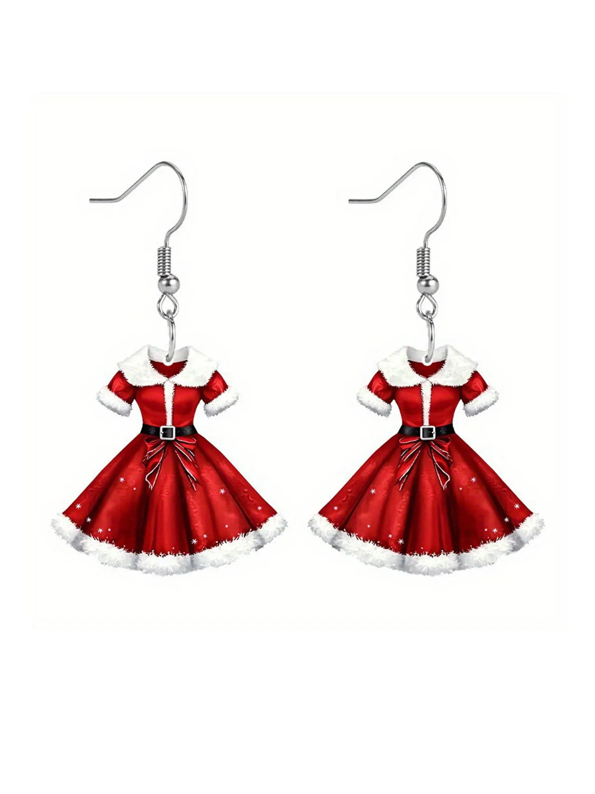 Acrylic Princess Dress Pendant Earrings - Image 5