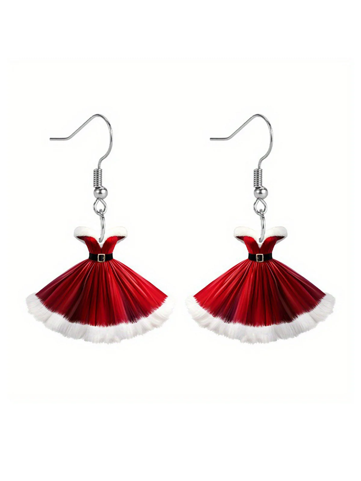Acrylic Princess Dress Pendant Earrings - Image 6