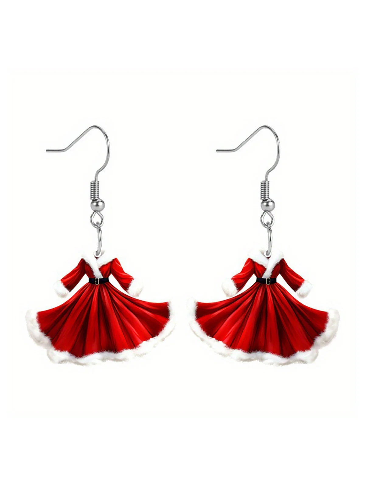 Acrylic Princess Dress Pendant Earrings - Image 7
