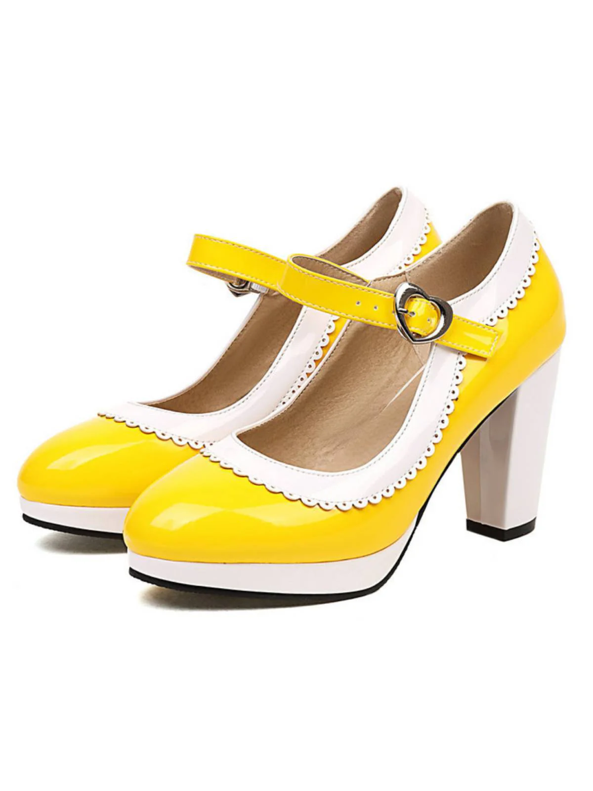Ankle Strap Chunky Heels Mary Jane Shoes - Image 2