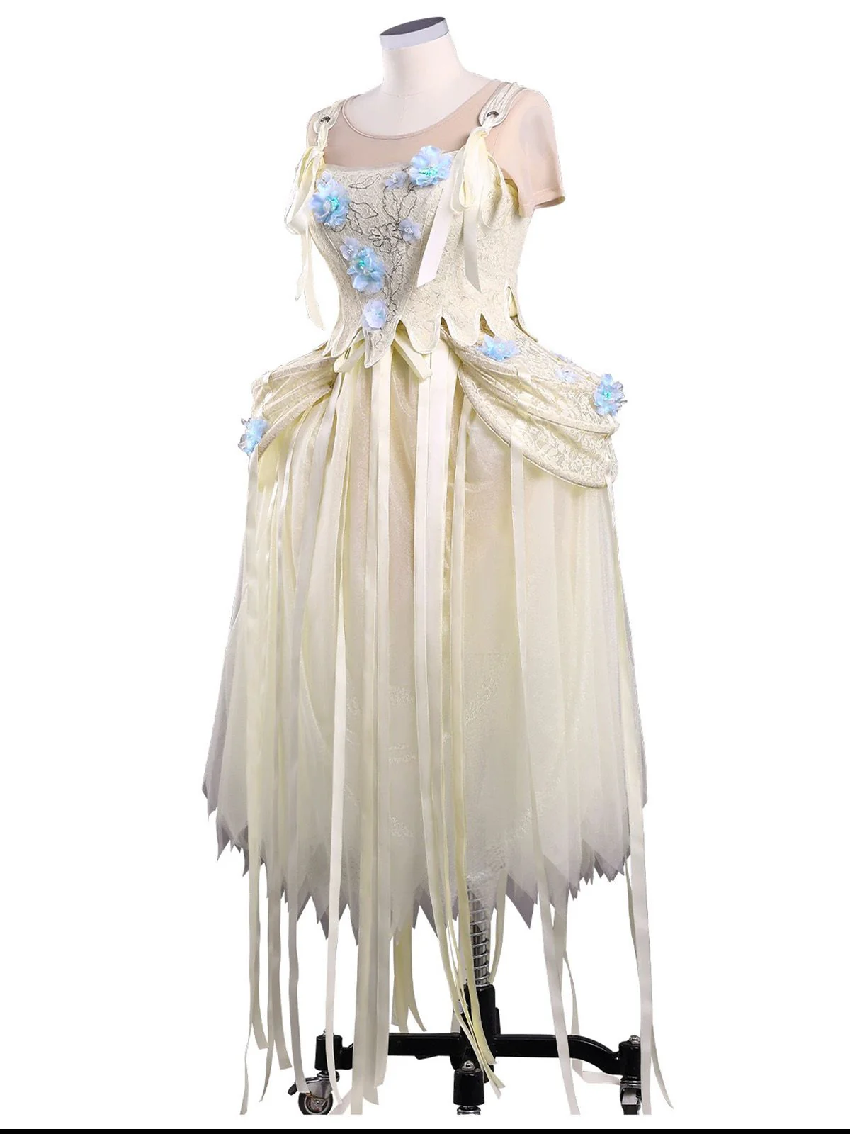Apricot 1940s Wednesday Enid Style Dress - Image 5