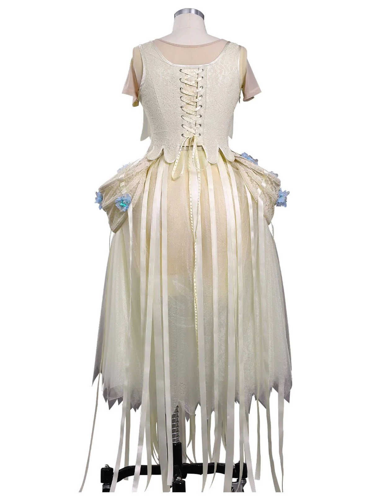 Apricot 1940s Wednesday Enid Style Dress - Image 6