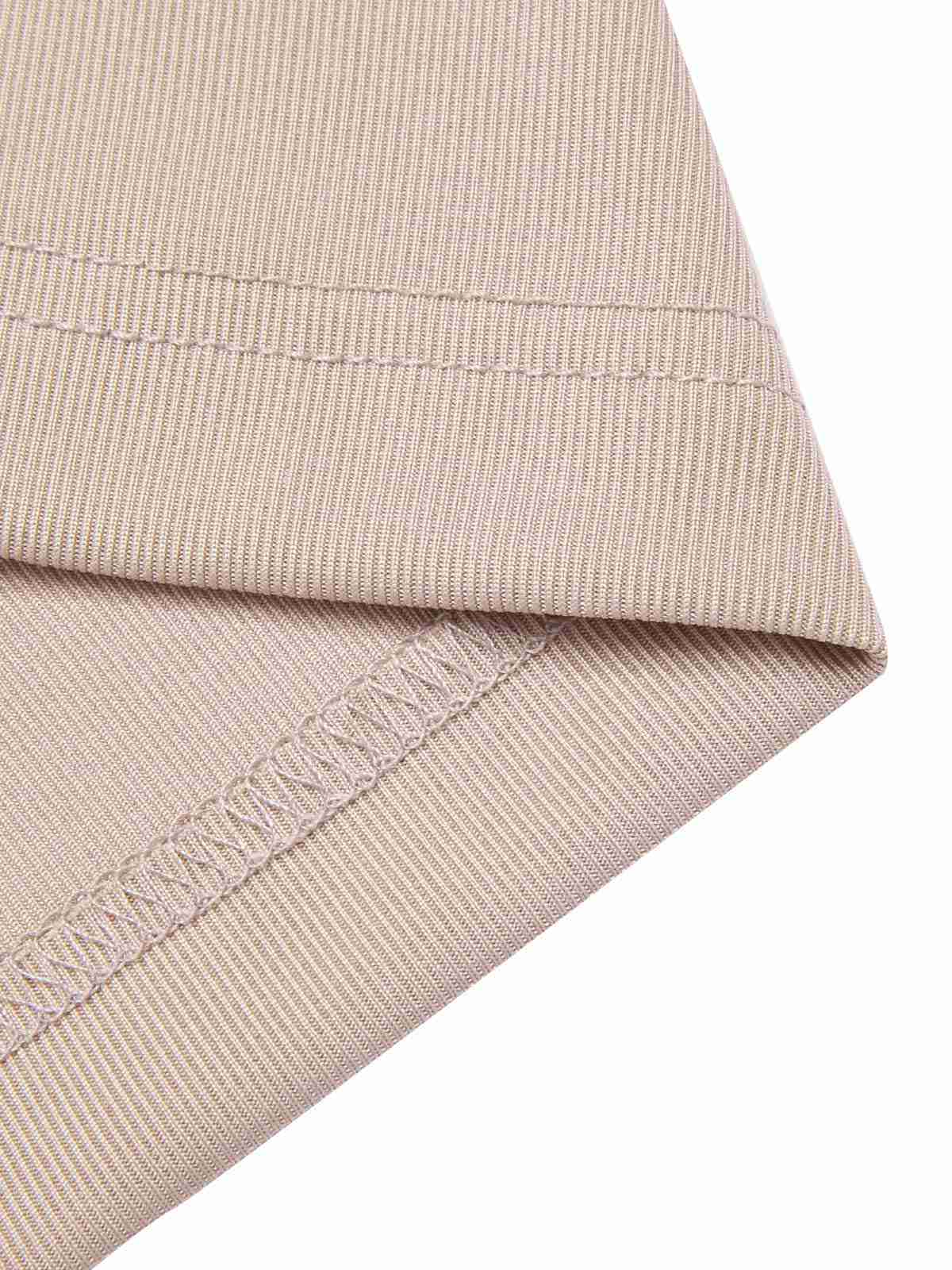 Beige 1940s Solid Sweetheart Knitted Top - Image 6