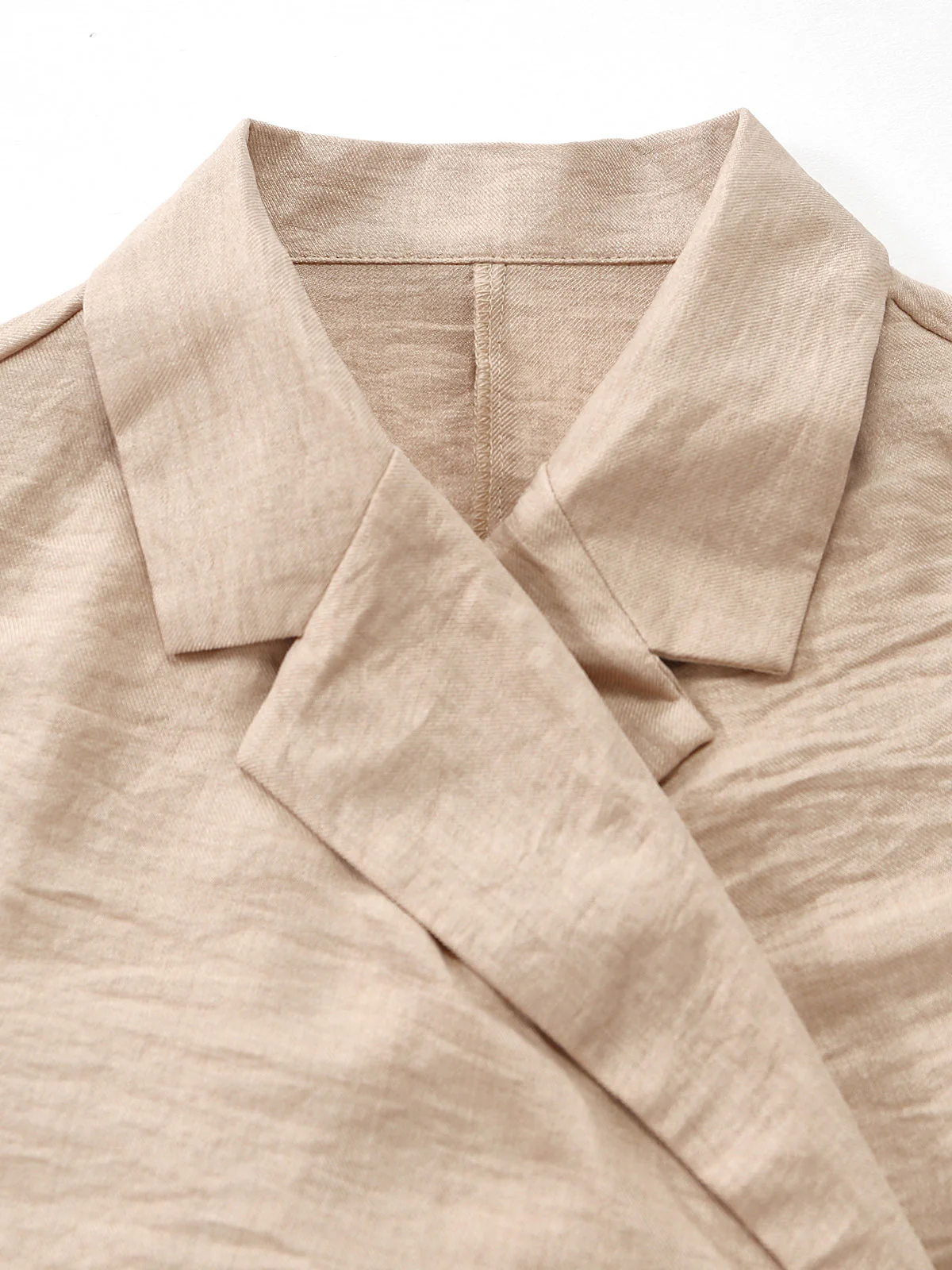 Beige 1960s Solid Suit Vest & Shorts Set - Image 4