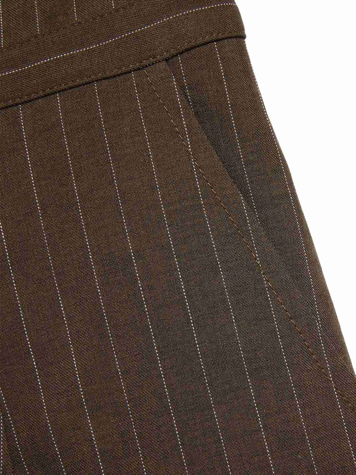 Black 1930s Mesh Patchwork Vertical Stripe Jumpsuit - Image 9