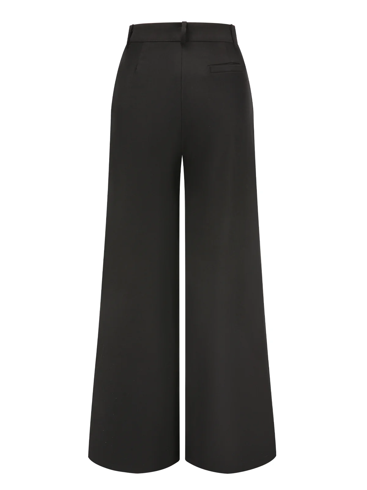Black 1930s Pleated High Waist Wide Leg Pants - Image 4