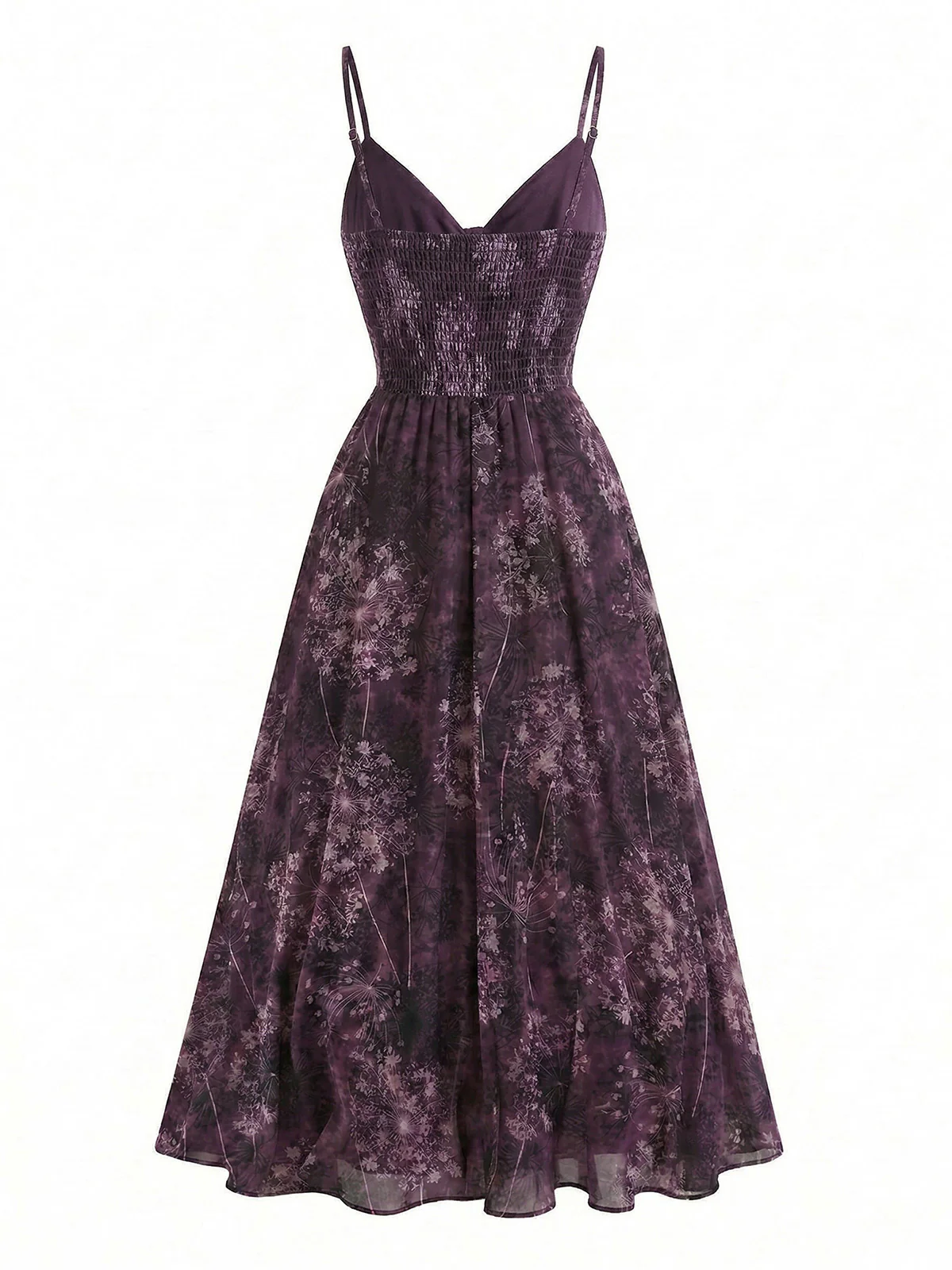 [Pre-Sale] Black 1930s Rose V-Neck Bohemian Slip Dress - Image 4
