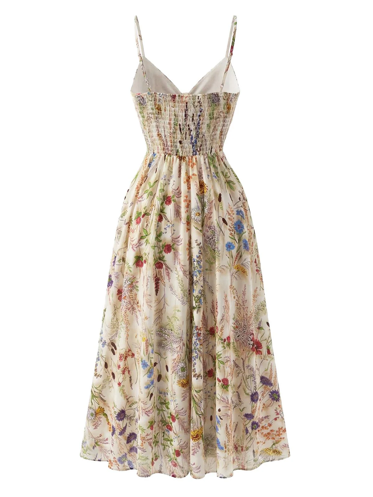[Pre-Sale] Black 1930s Rose V-Neck Bohemian Slip Dress - Image 6