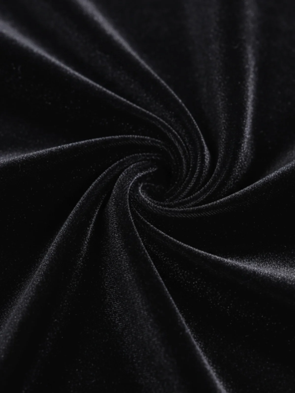 Black 1930s Velvet Cowl Neck Feather Brooch Dress - Image 8