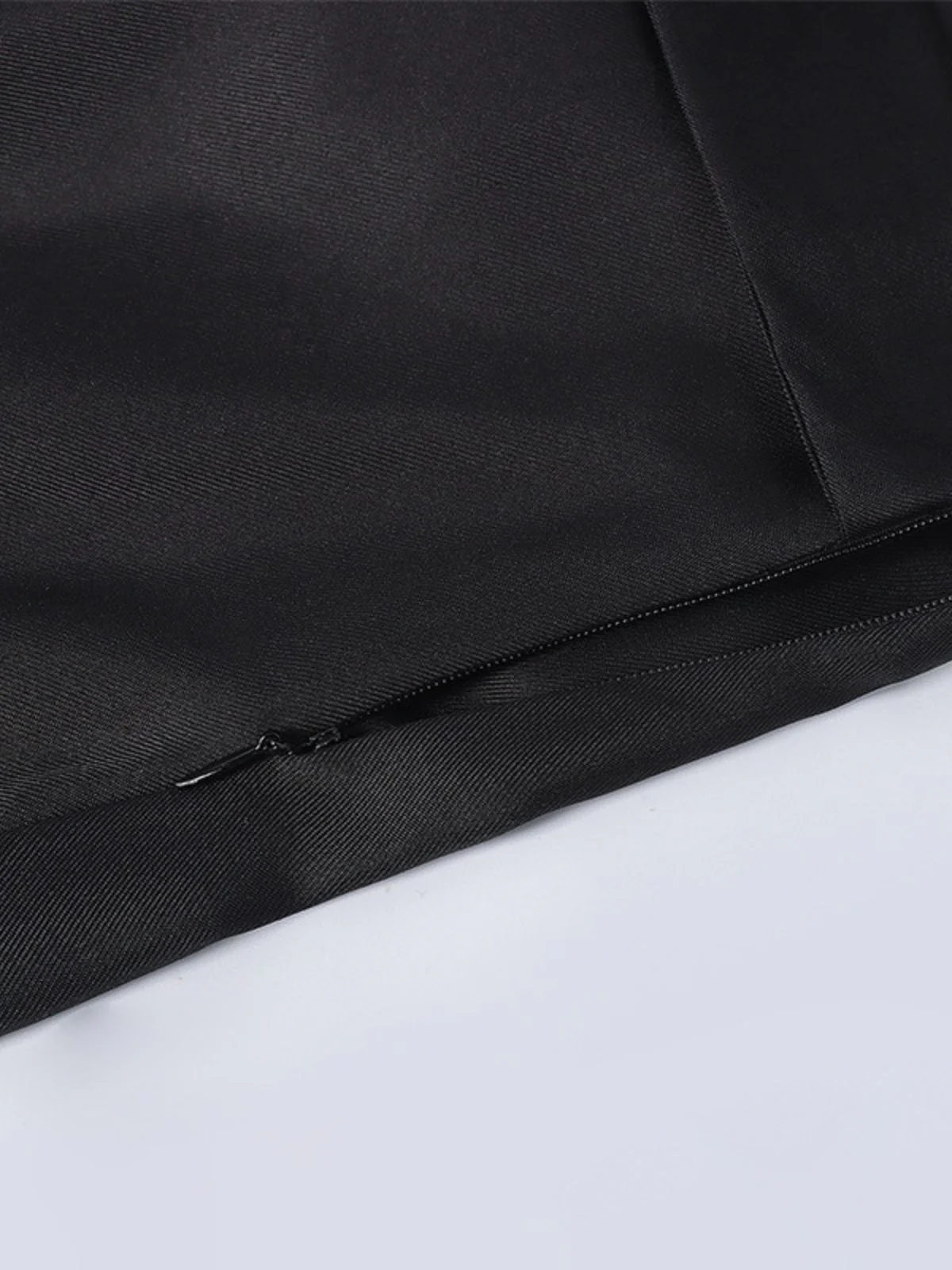 Black 1940s Nun-Style Cross Necklace Dress - Image 7