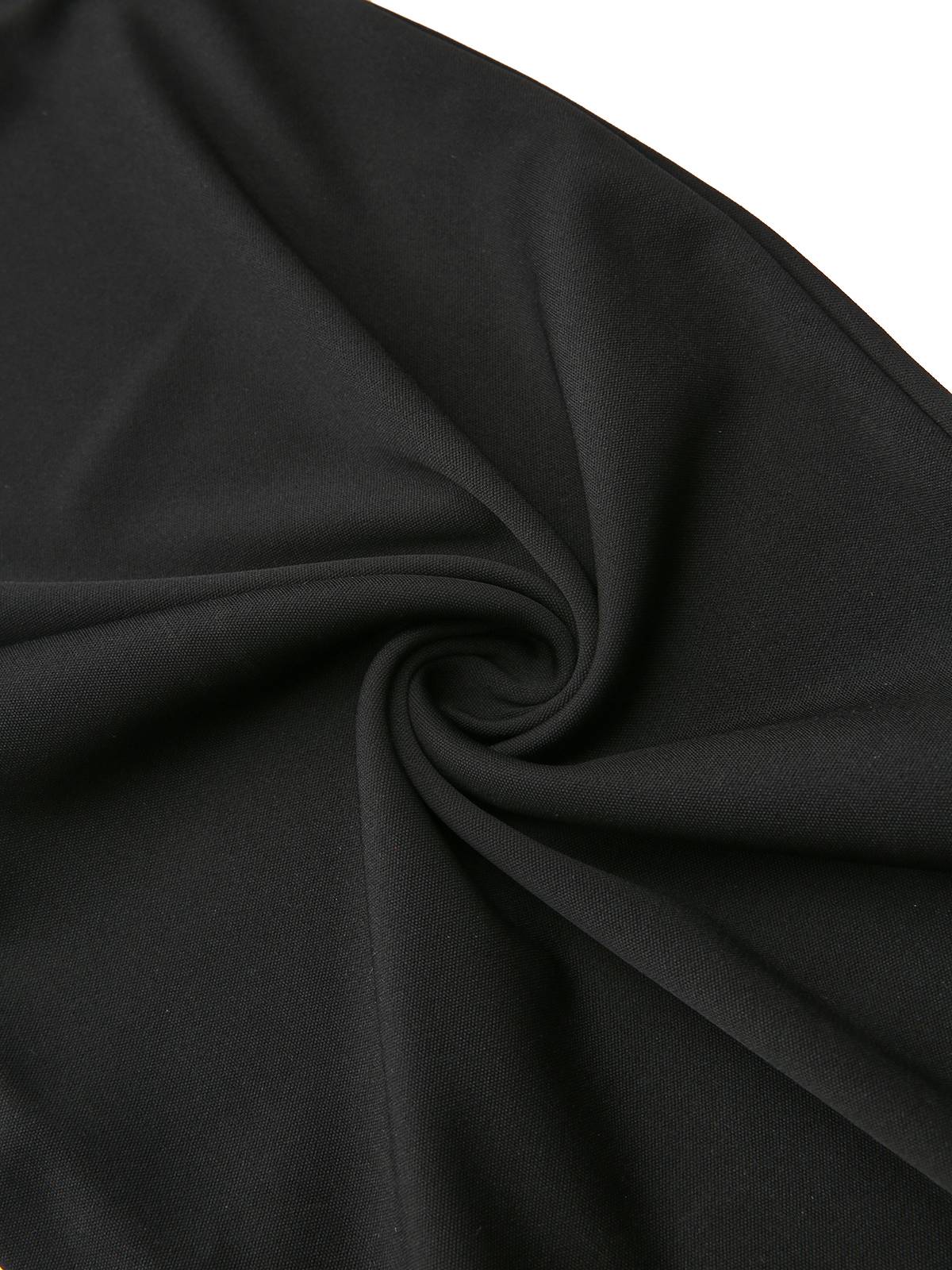 Black 1950s 3D-Floral Sleeveless Tie-Up Jumpsuit - Image 6