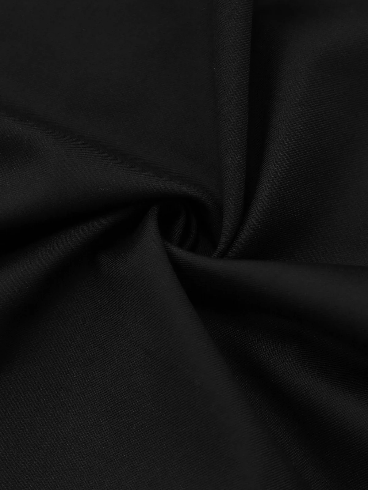 Black 1950s Bow Decor Solid Skirt - Image 6