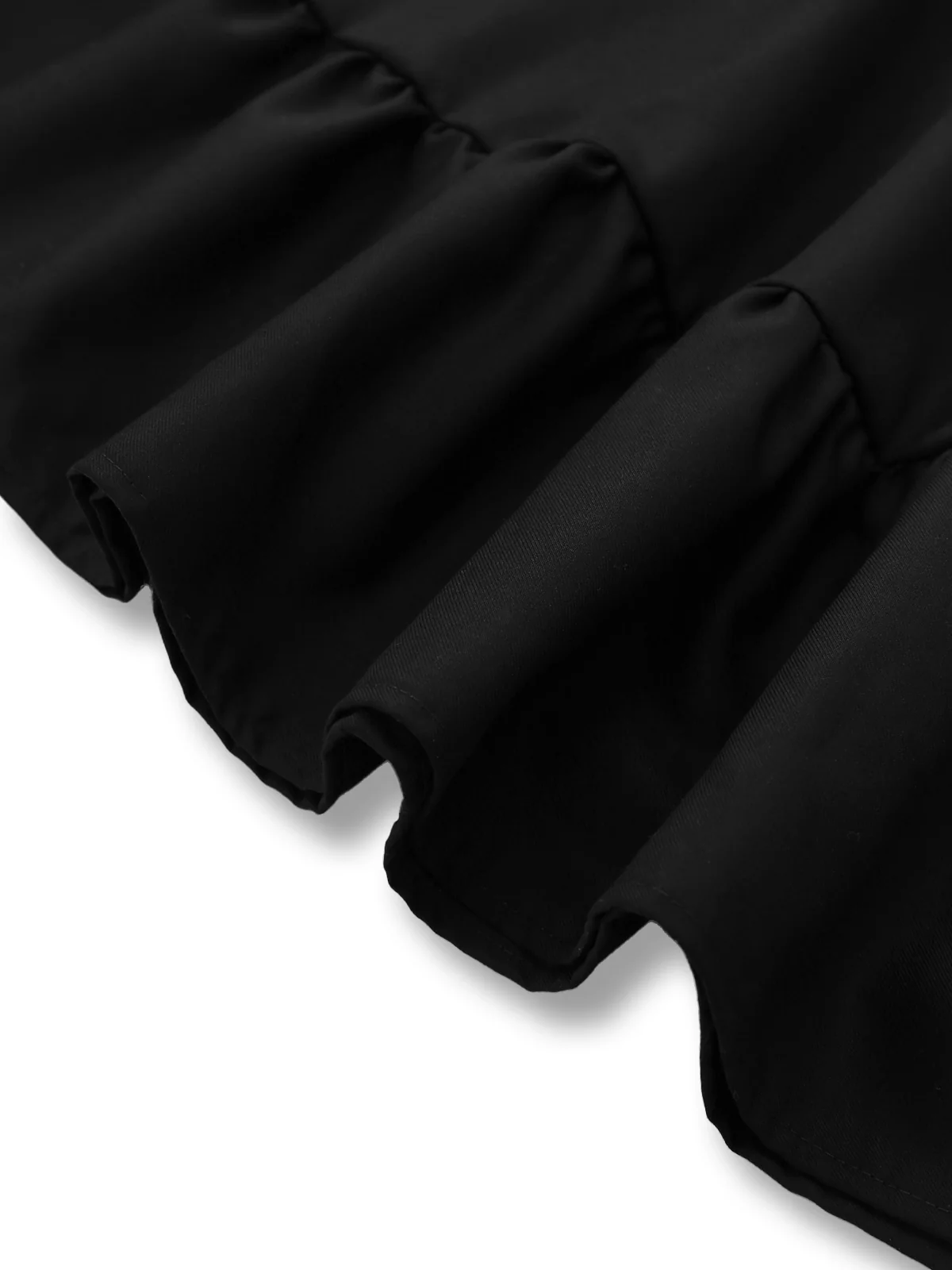 Black 1950s Bow Decor Solid Skirt - Image 7