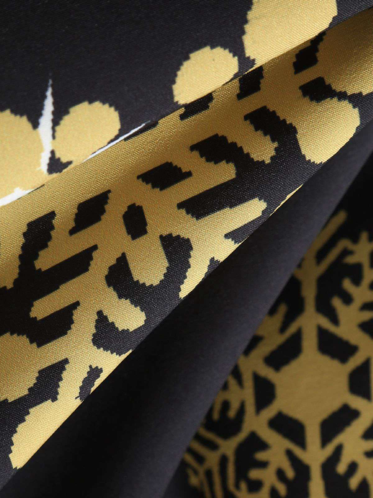 Black 1950s Christmas Snowflake Ribbon Belt Dress - Image 6