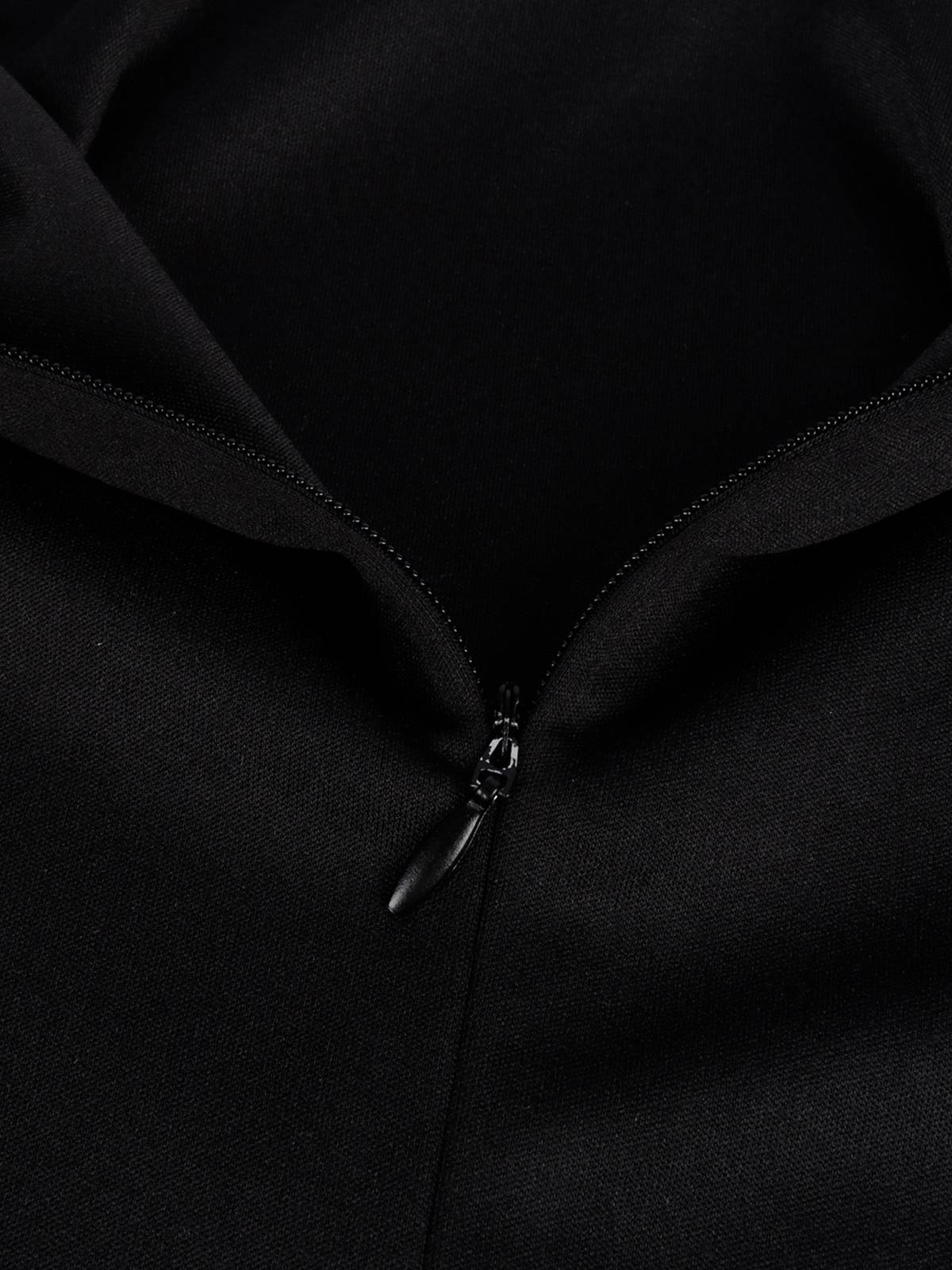 Black 1950s Color Block Moderate Dress - Image 3