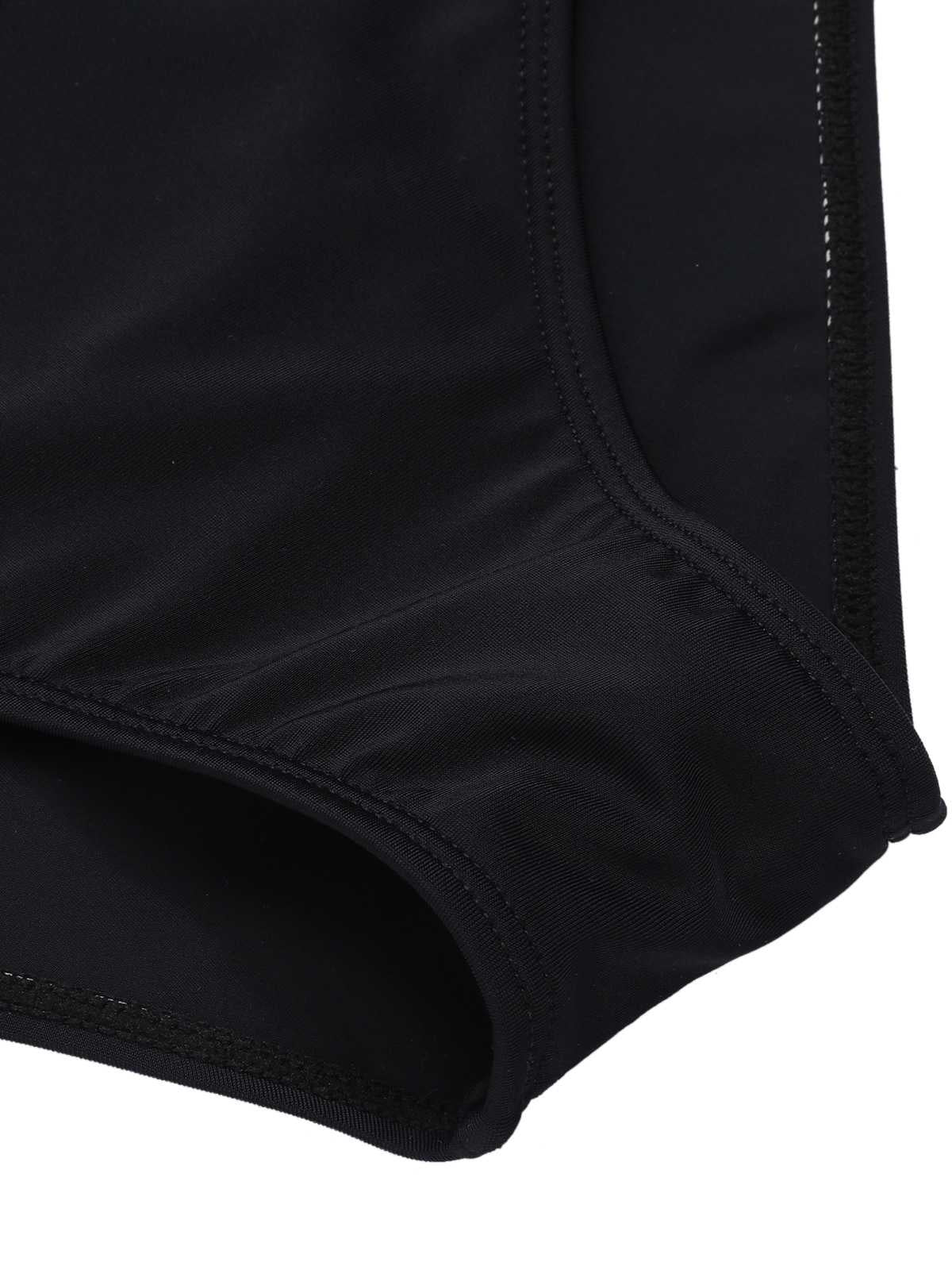 Black 1950s Cross Halter Cherry Swimsuit - Image 7