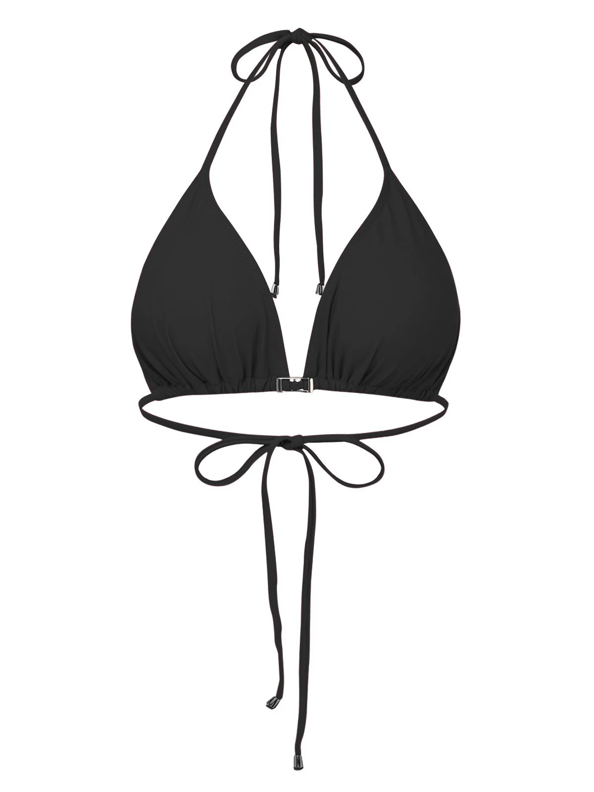 1950s Deep V-Neck Crochet Mesh Halter Swimsuit Set - Image 11