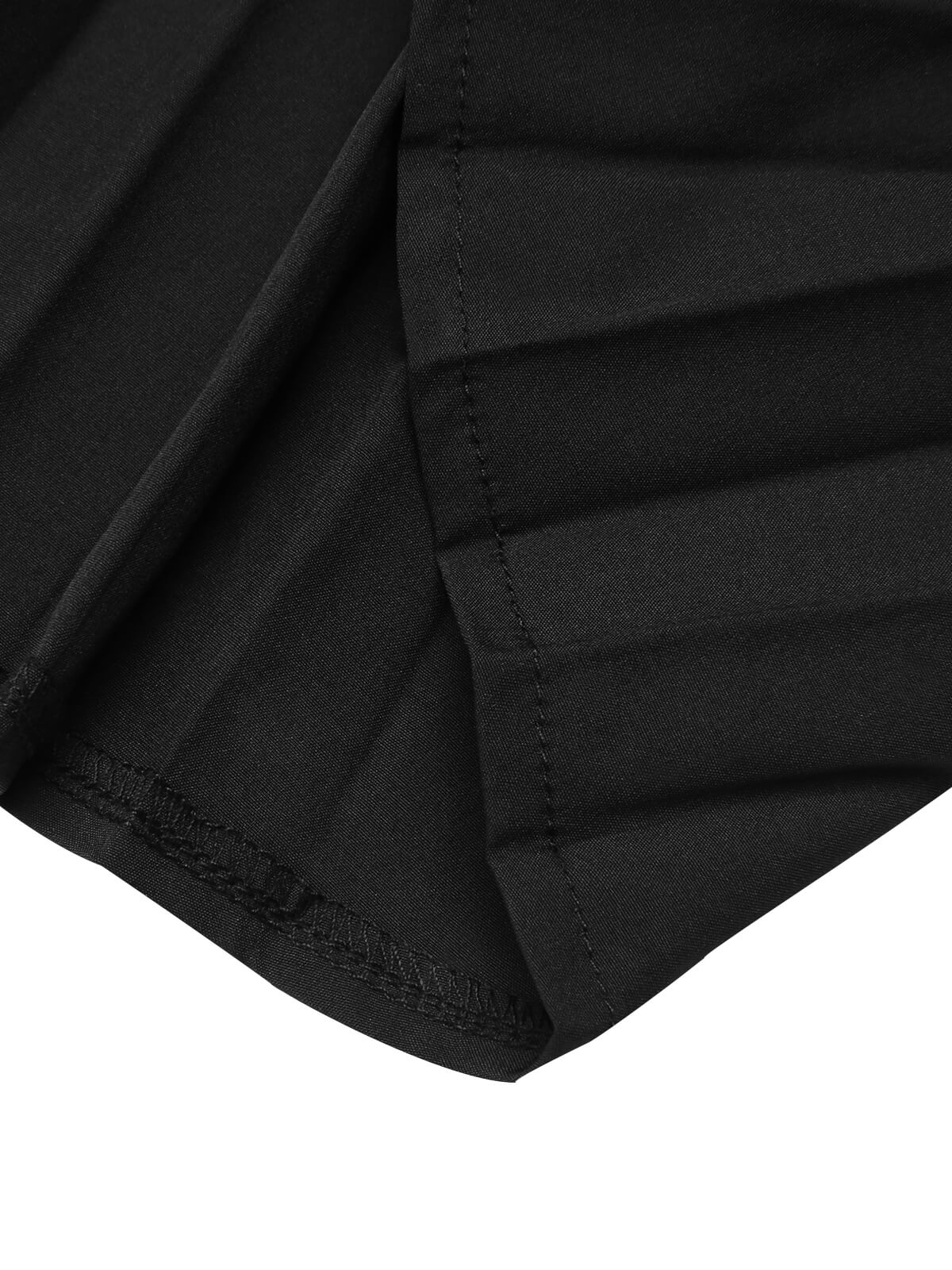 Black 1950s Elegant Pleated Skirt - Image 9