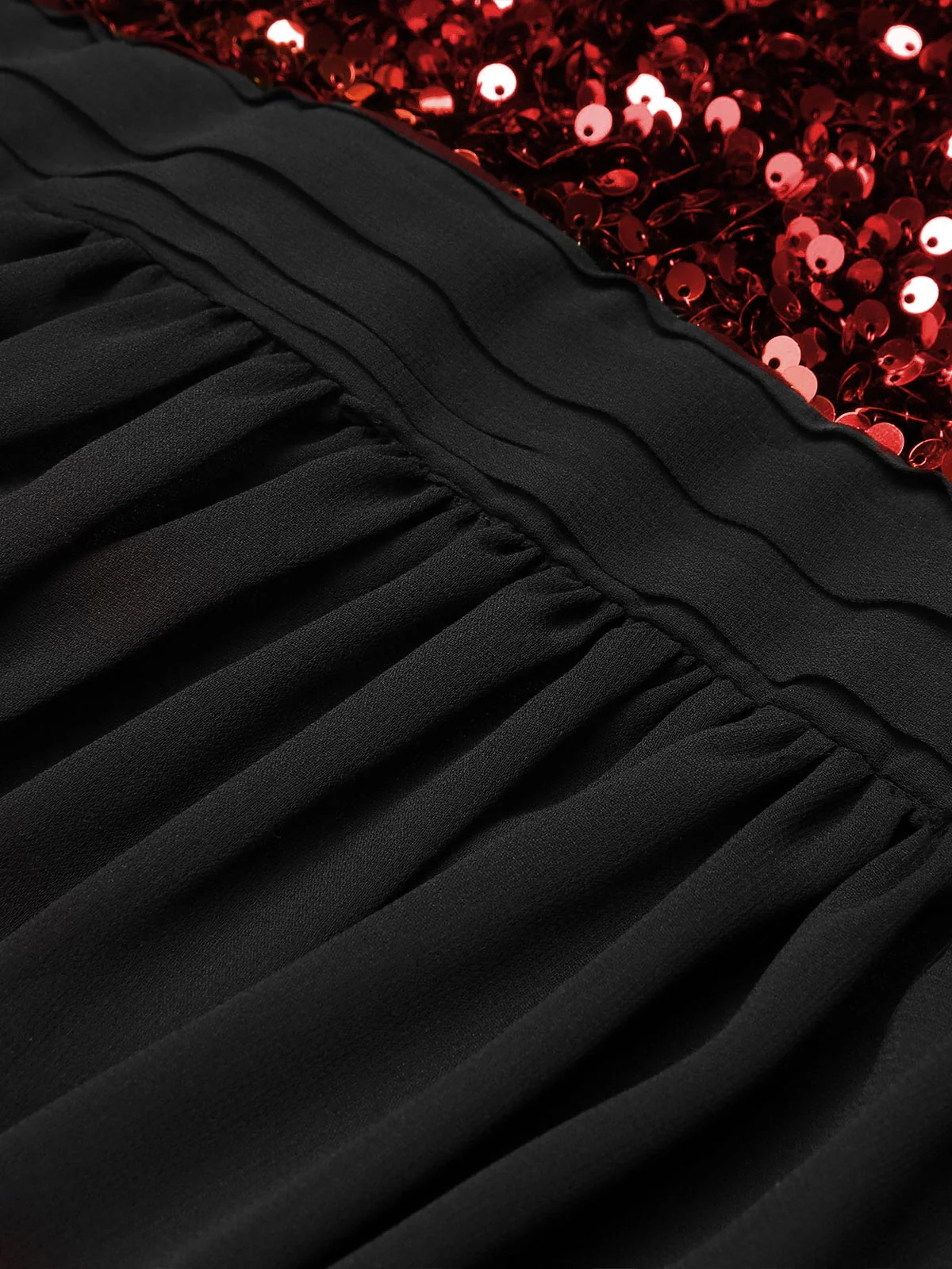 Black 1950s Gold Glitter Patchwork Dress - Image 14