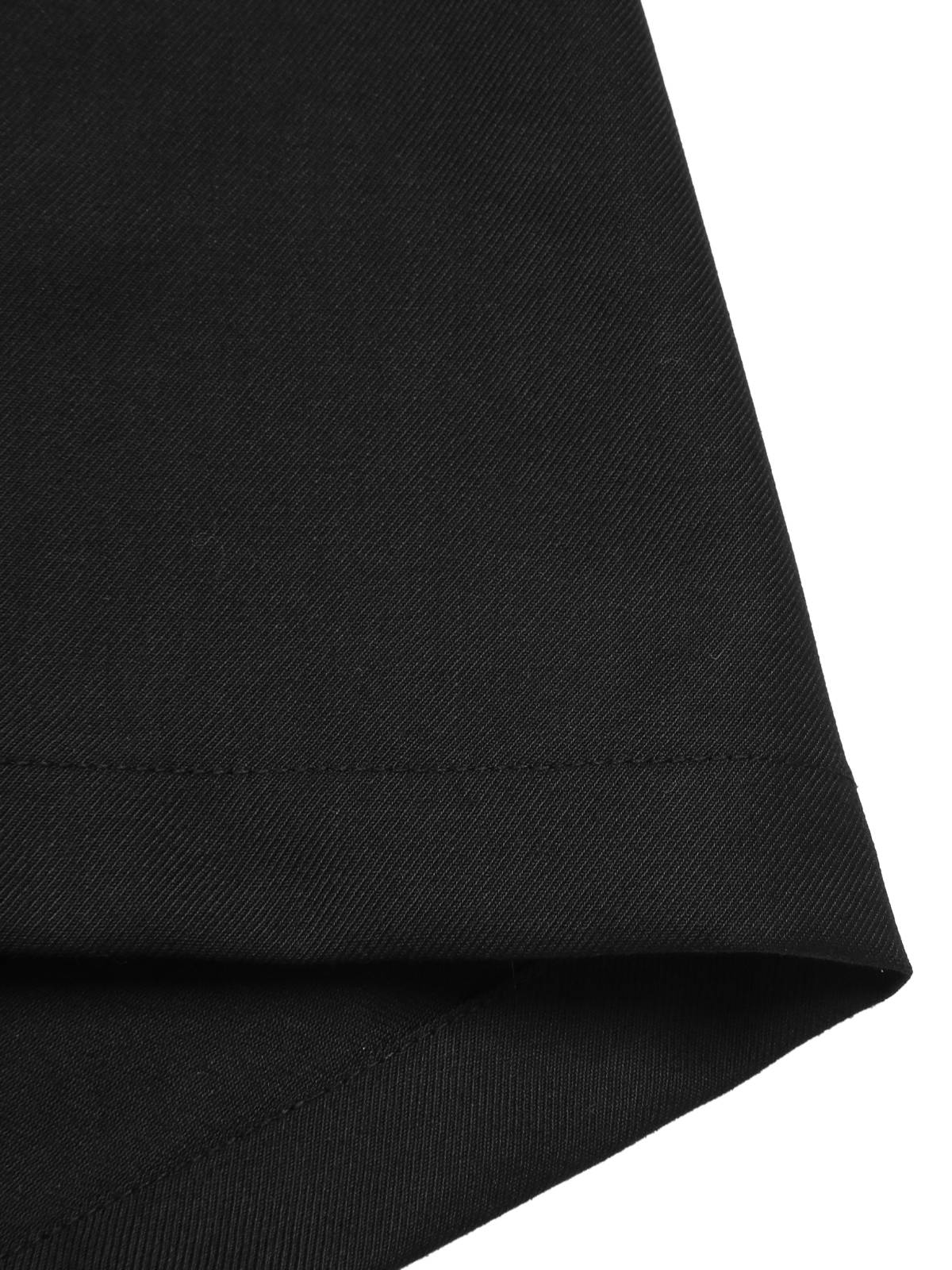 Black 1950s Gothic Bat Off-Shoulder Mesh Romper - Image 9