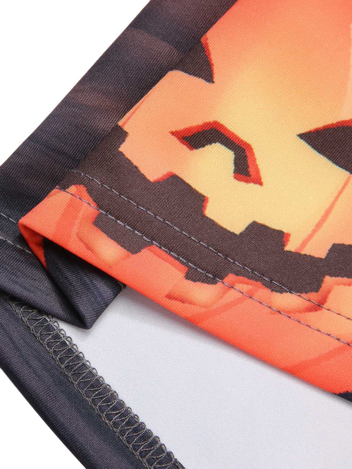 Black 1950s Halloween Pumpkin Swing Dress - Image 7