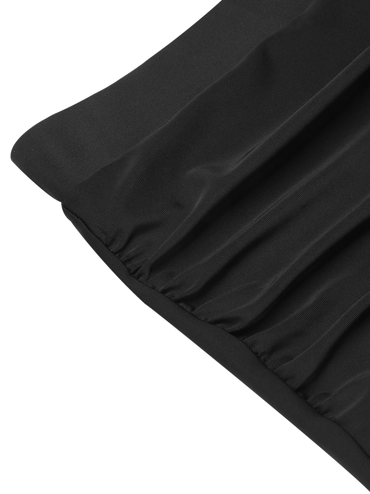 Black 1950s Halter Butterfly Swimsuit - Image 7
