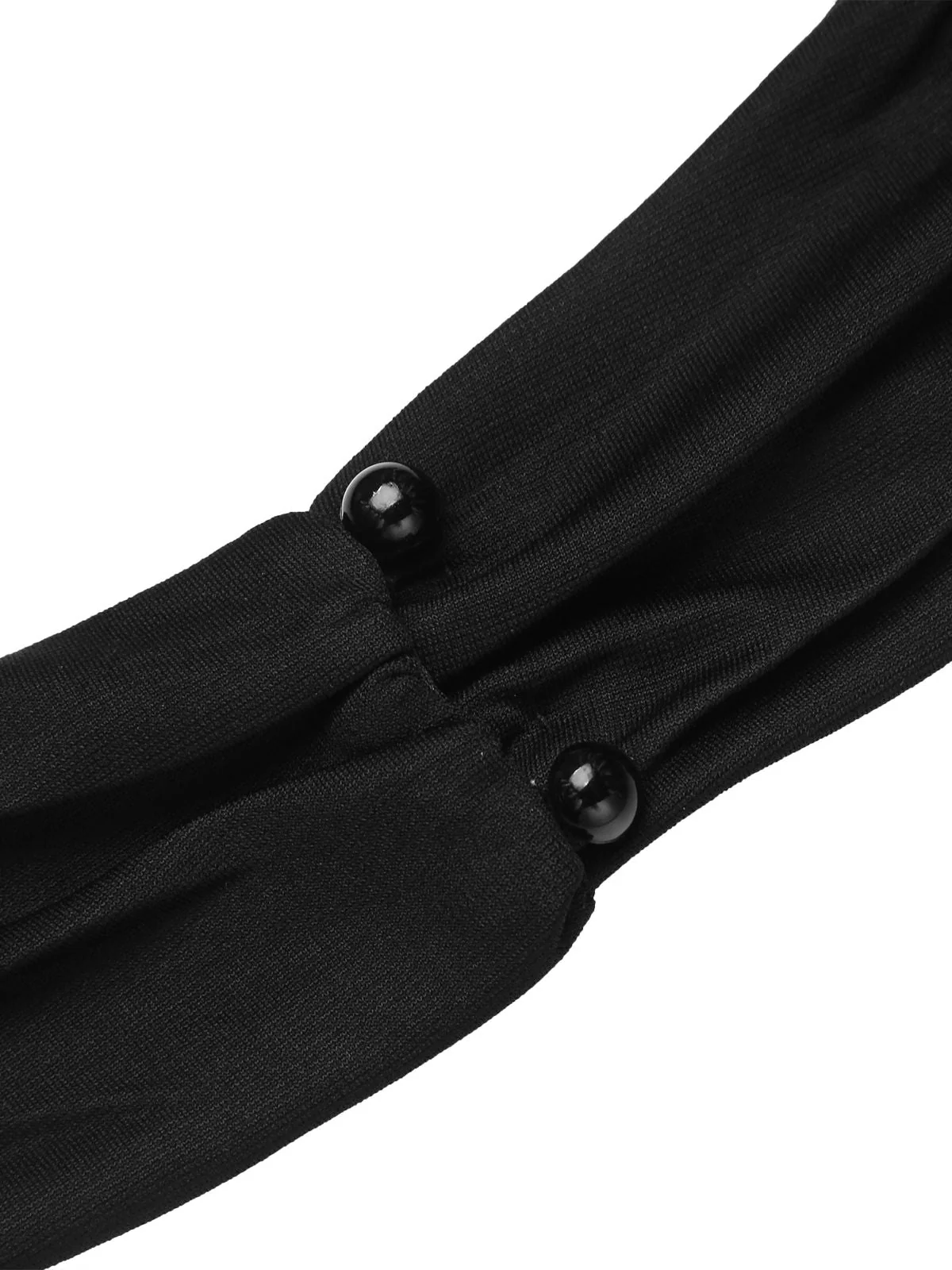 Black 1960s Halter Sunflower Pencil Dress - Image 12