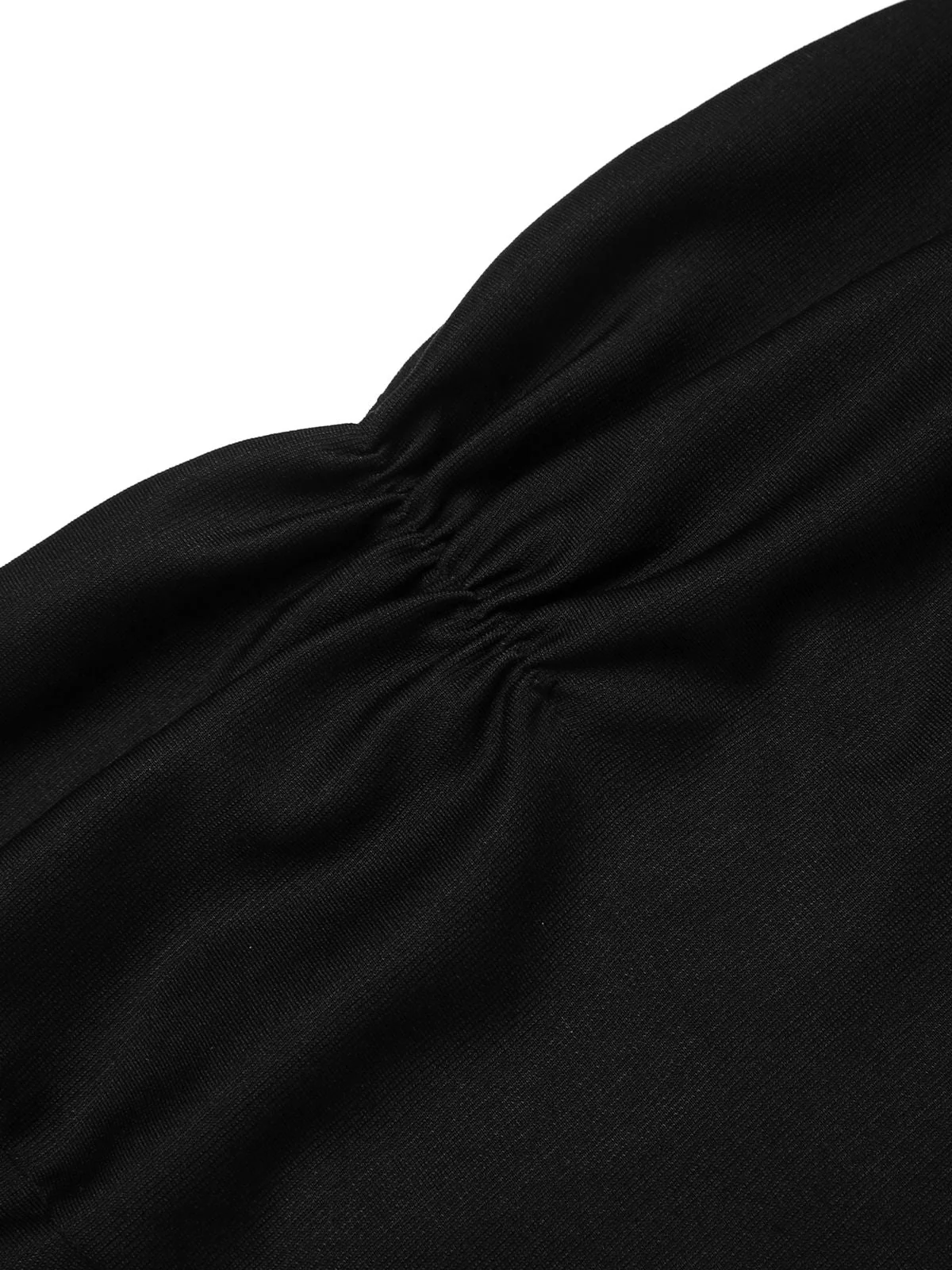 Black 1960s Halter Sunflower Pencil Dress - Image 13