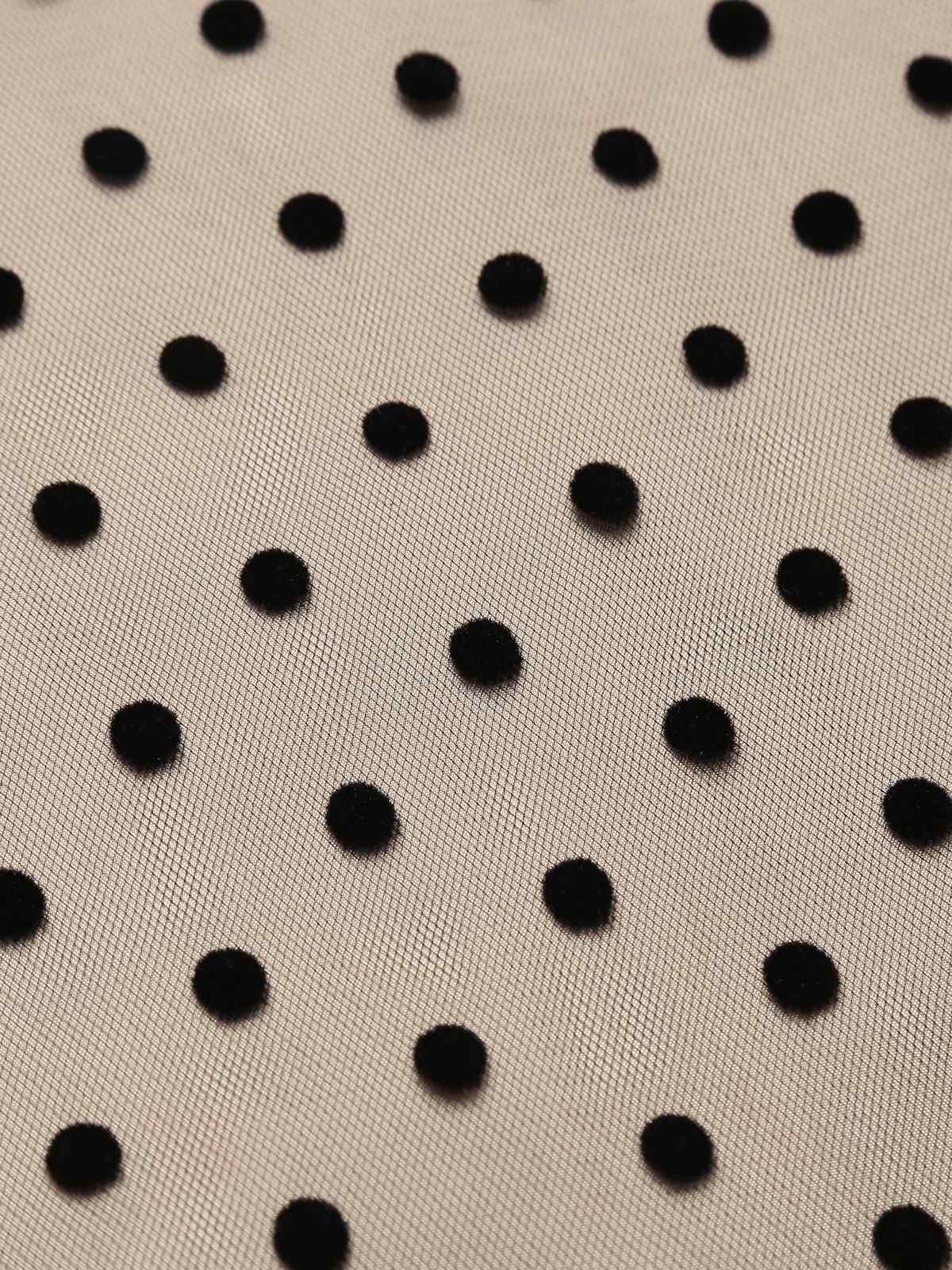 Black 1950s Polka Dot Swing Vintage Dress - Image 9