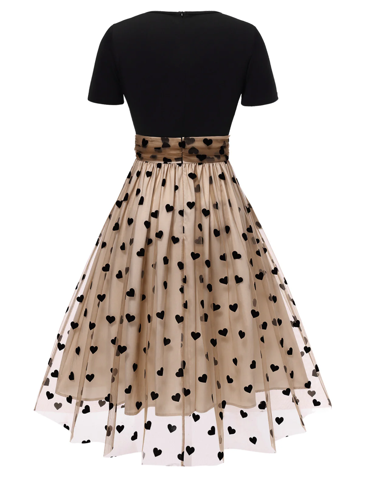 Black 1950s Polka Dot Swing Vintage Dress - Image 15