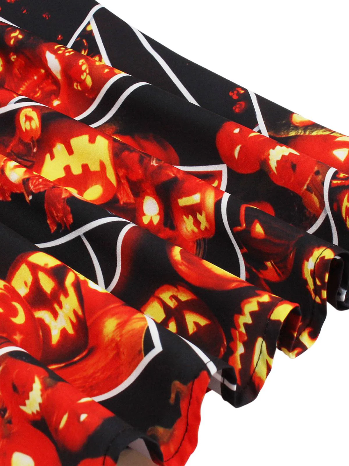 Black 1950s Pumpkin Halloween Swing Dress & Bolero Jacket - Image 5