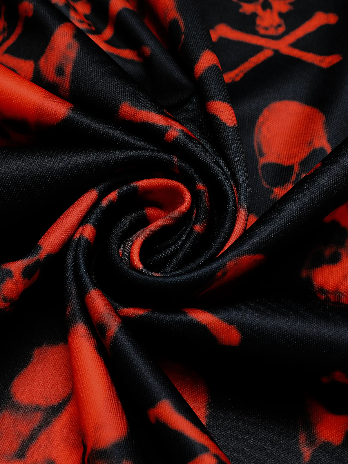 Black 1950s Skull Lace Strap Dress - Image 7