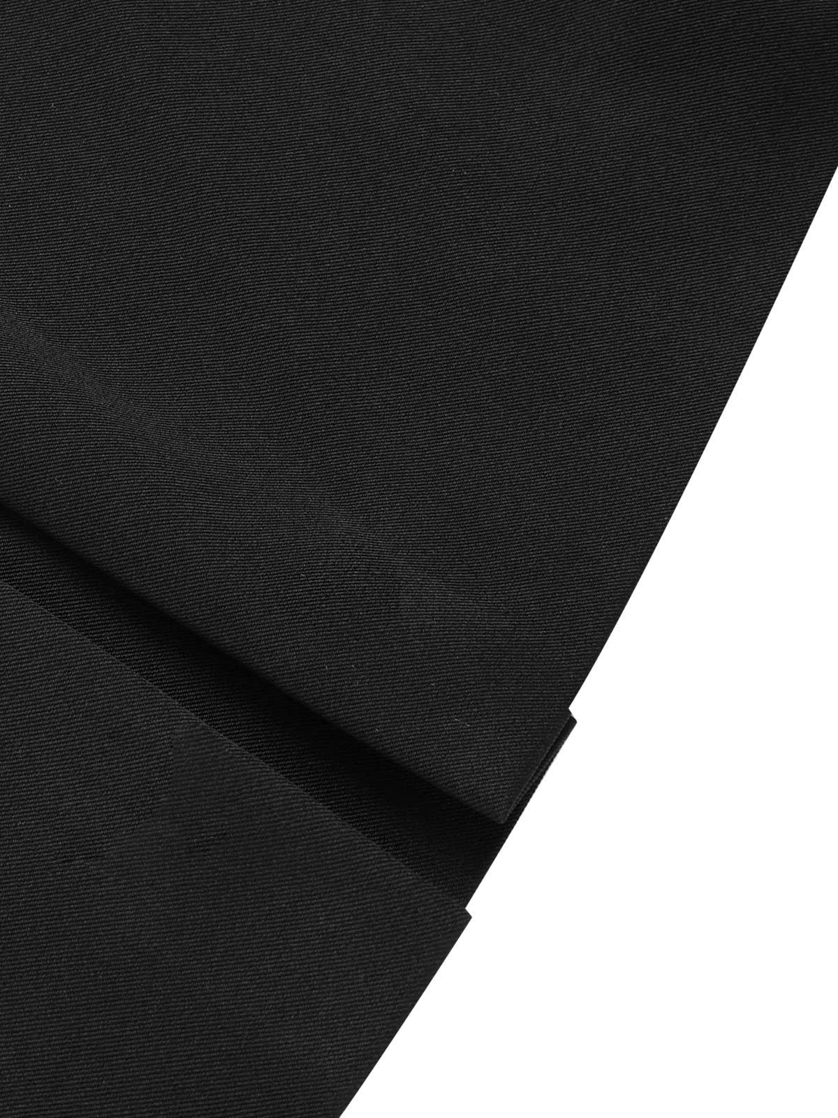 Black 1950s Solid Bow Short Jacket - Image 6