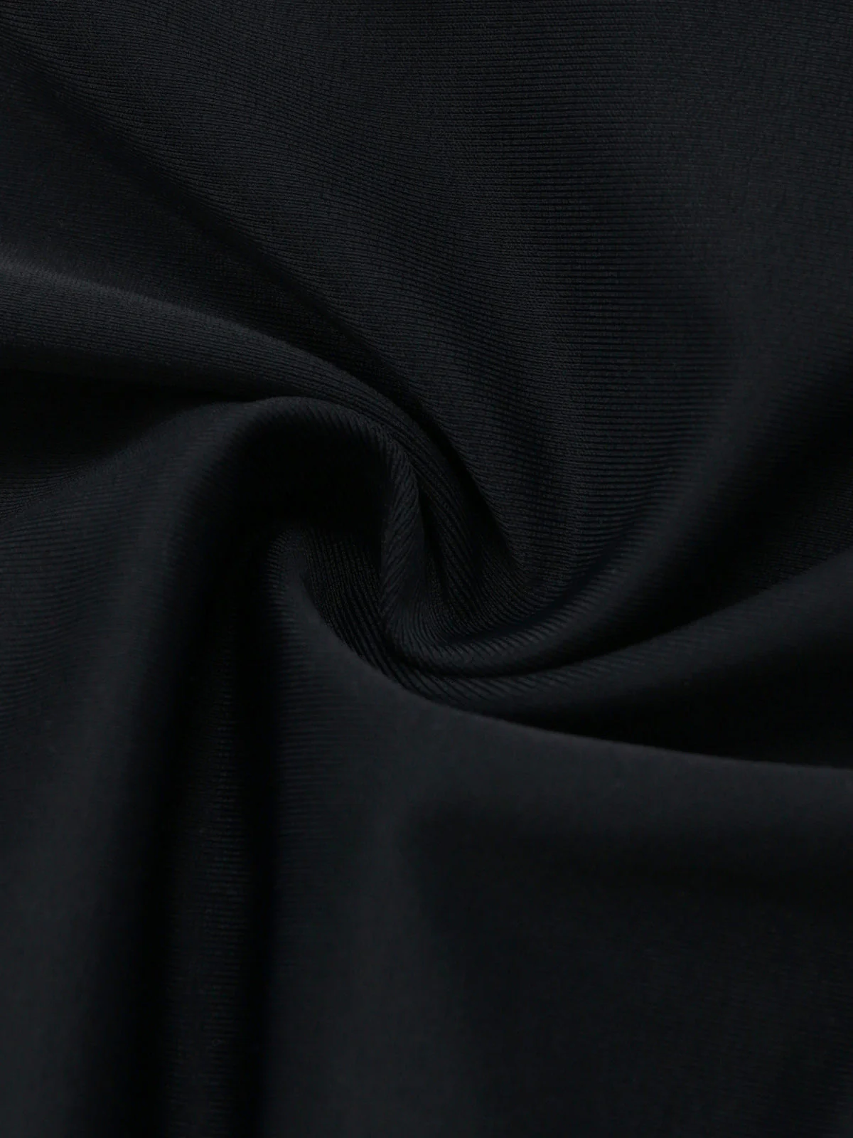 Black 1950s Solid Deep V Tummy Control One-Piece Swimsuit - Image 10