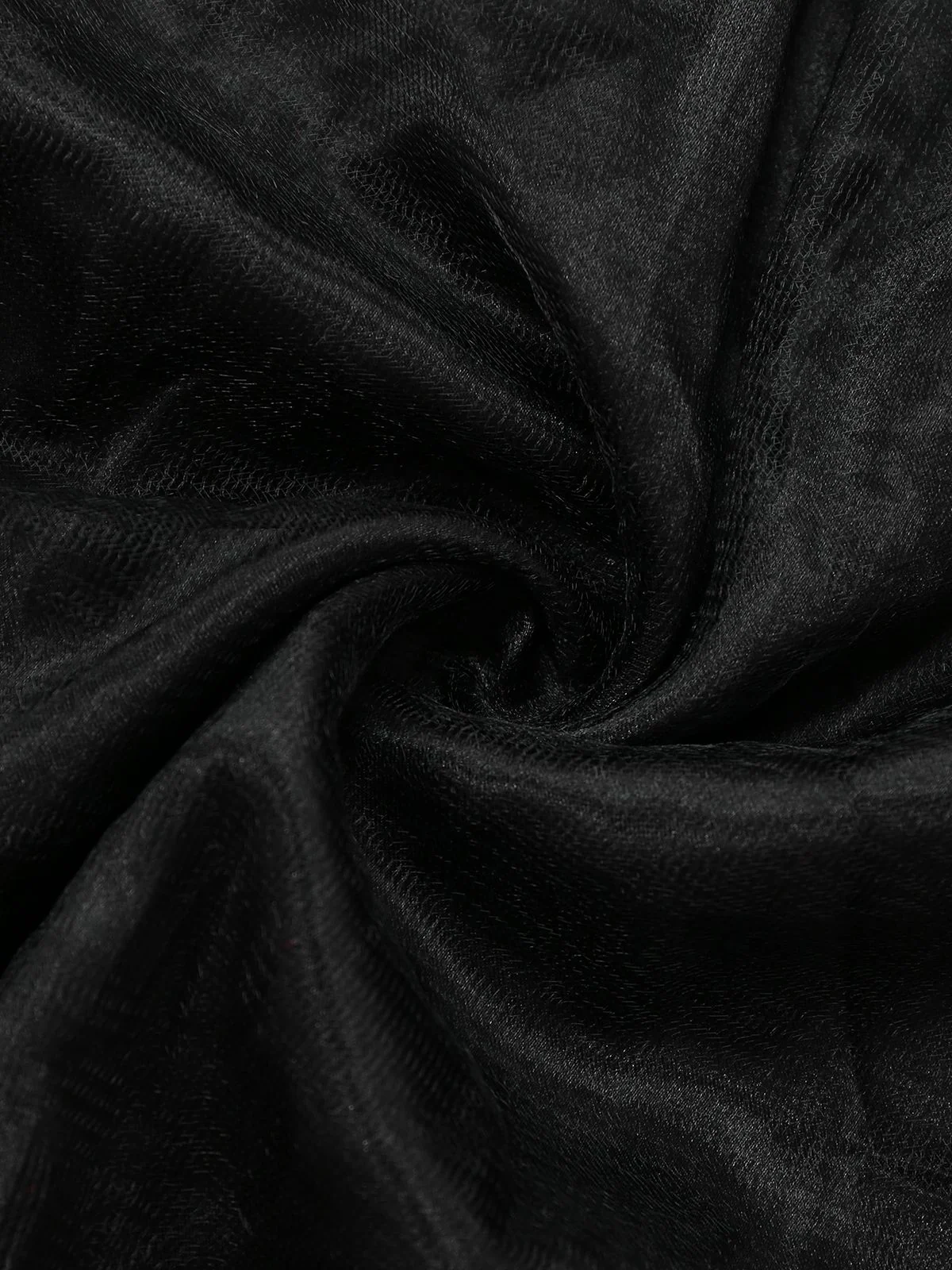 Black 1950s Solid Gothic Lace-Up Dress - Image 5
