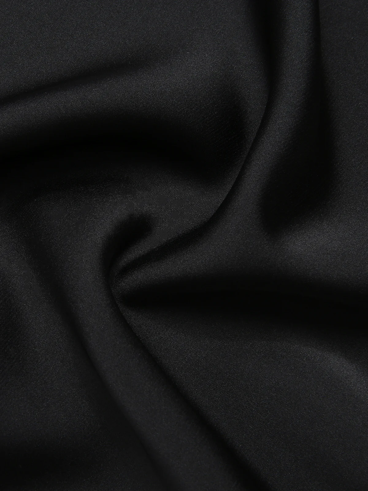Black 1950s Solid V-Neck Lace Nightgown - Image 4