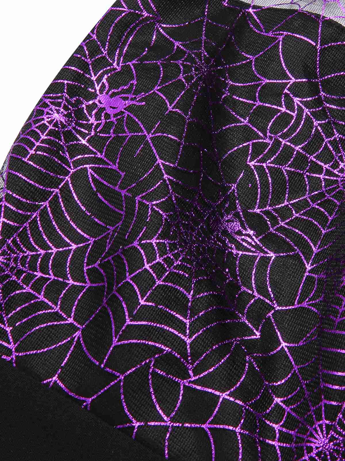 Black 1950s Spiderweb Laser Mesh Halter Romper - Image 5