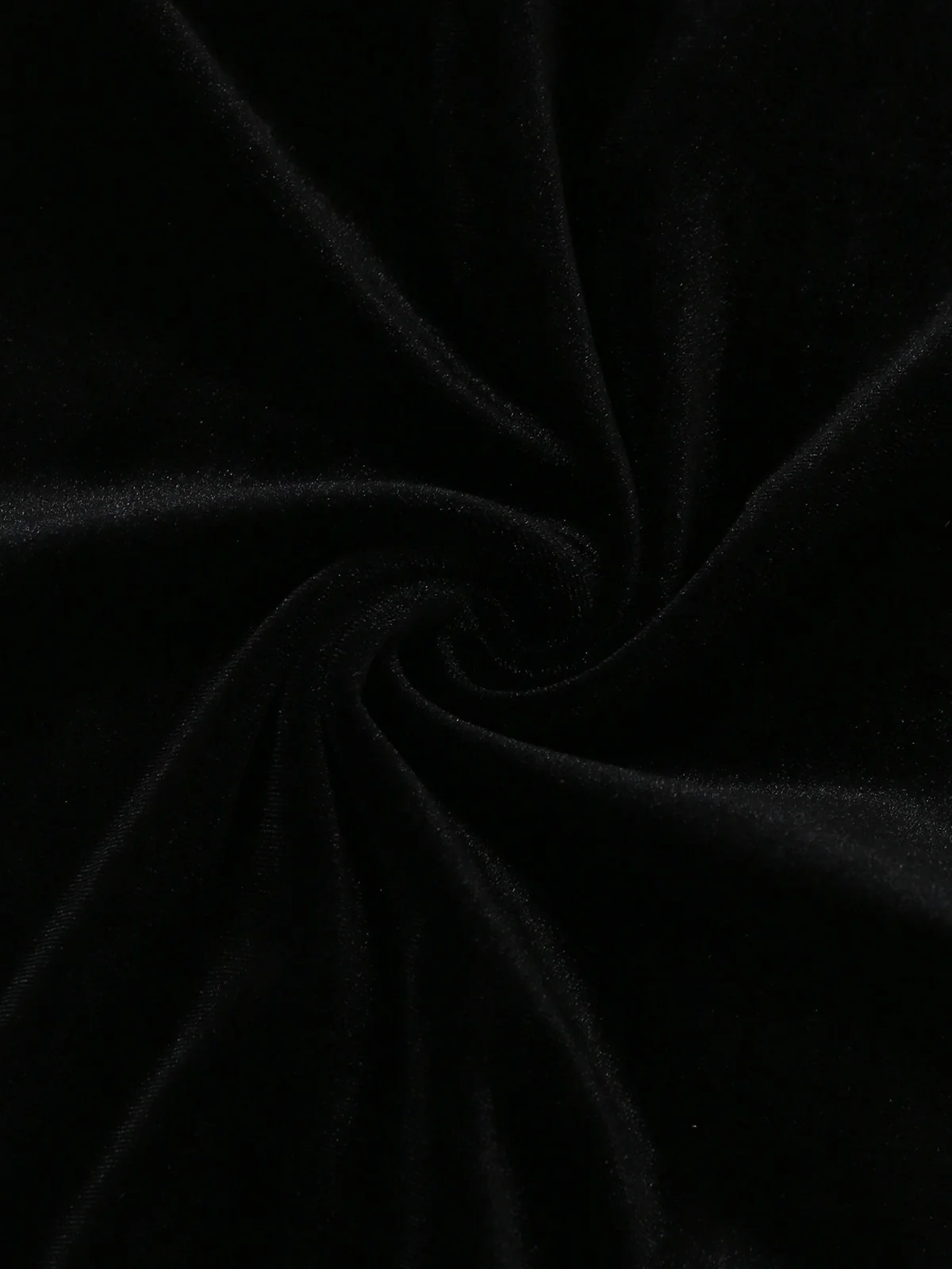 Black 1950s Strapless Velvet Rhinestone Patchwork Jumpsuit - Image 6