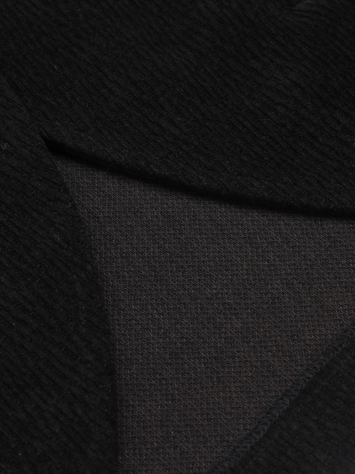 Black 1950s Textured Knitted Crop Jacket - Image 6