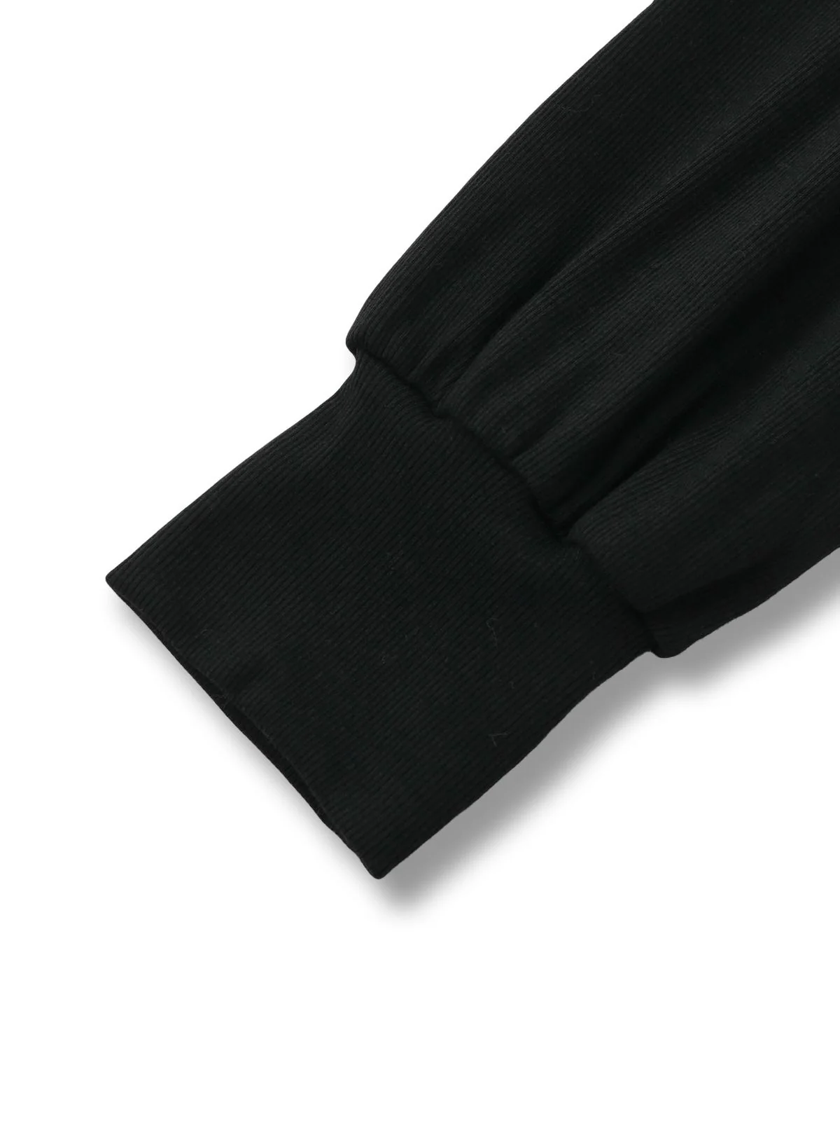 Black 1950S V-Neck Lantern Sleeve Knitted Top - Image 6