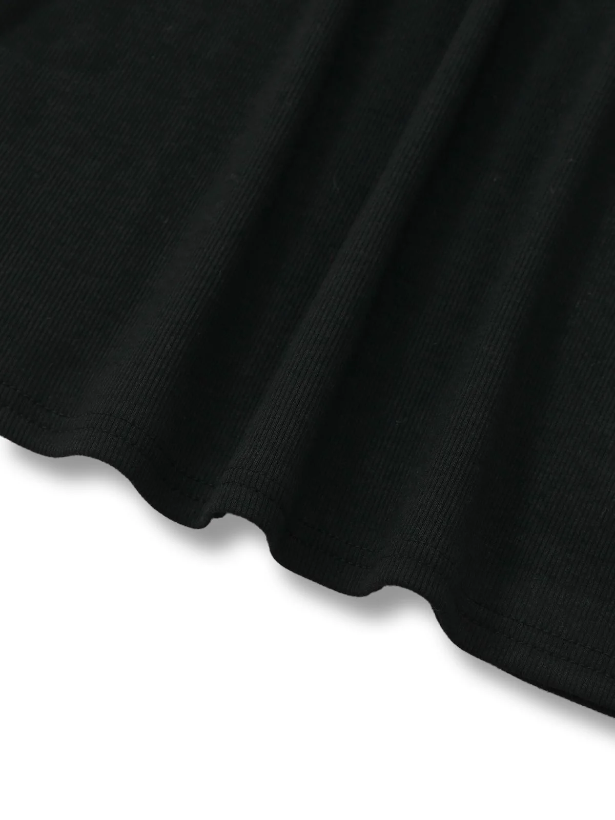 Black 1950S V-Neck Lantern Sleeve Knitted Top - Image 8