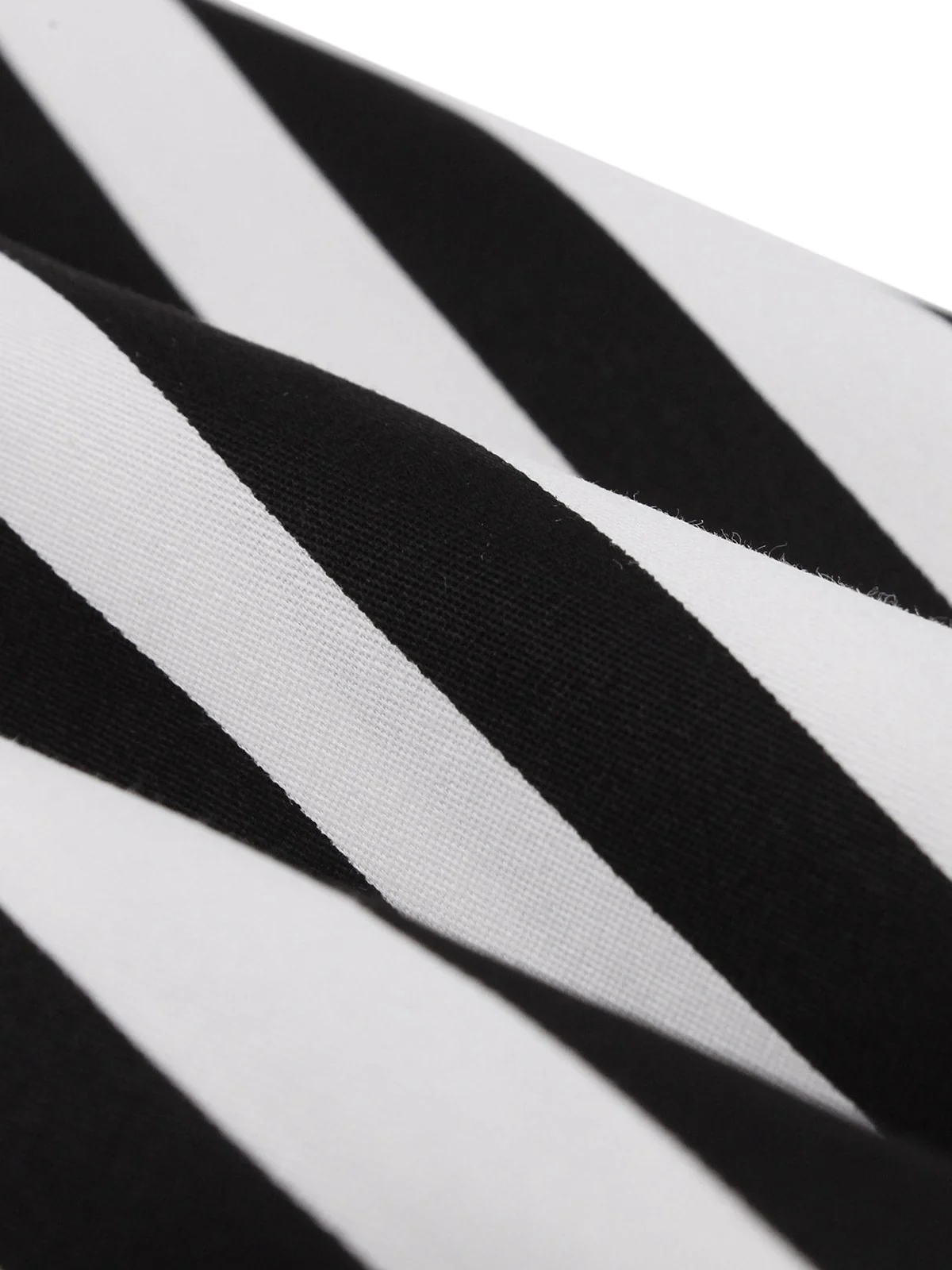 Black 1950s Vertical Stripes Halter Dress - Image 4