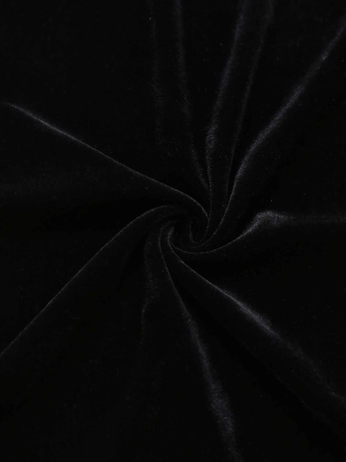 Black 1960s Bat Neckline Velvet Slit Dress - Image 9